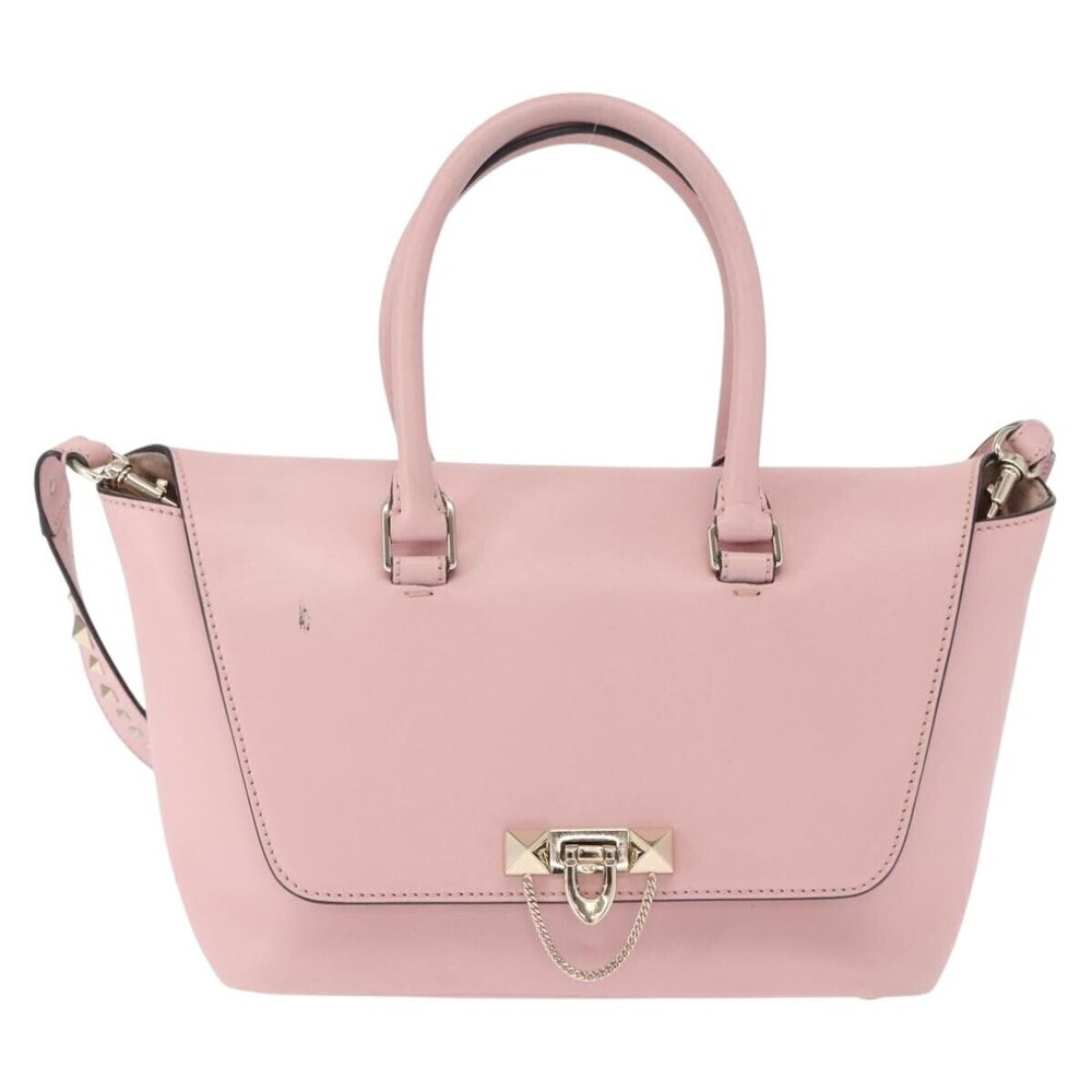 Valentino Garavani Demilune Flap Satchel Leather Medium